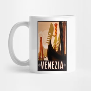 Venezia (Venice) Italy - Vintage Travel Poster Design Mug